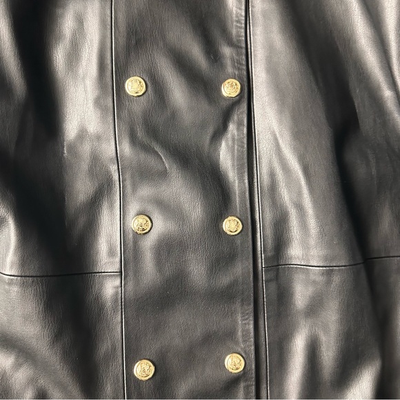 ZARA FAUX LEATHER BLAZER size medium  3046/042 #B33 - Picture 5 of 7